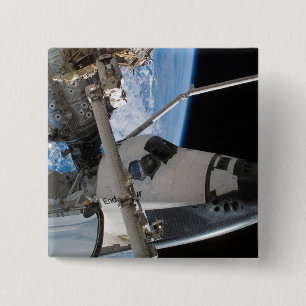 Space Shuttle Endeavour 23 2 Inch Square Button