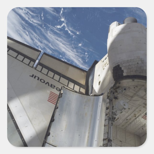 Space Shuttle Endeavour 25 Square Sticker (Front)