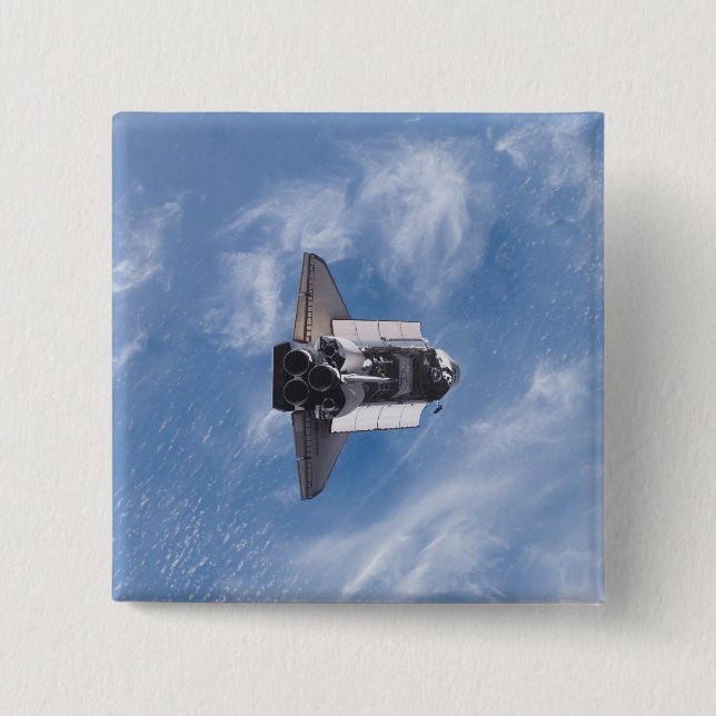 Space Shuttle Endeavour 26 2 Inch Square Button (Front)