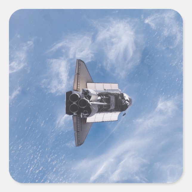 Space Shuttle Endeavour 26 Square Sticker (Front)