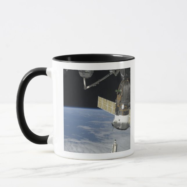 Space shuttle Endeavour, a Soyuz spacecraft Mug (Left)