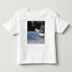 Space shuttle Endeavour, a Soyuz spacecraft Toddler T-shirt