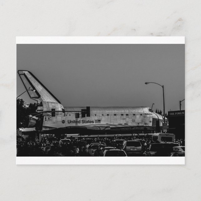 Space Shuttle Endeavour at The Forum Postcard (Front)