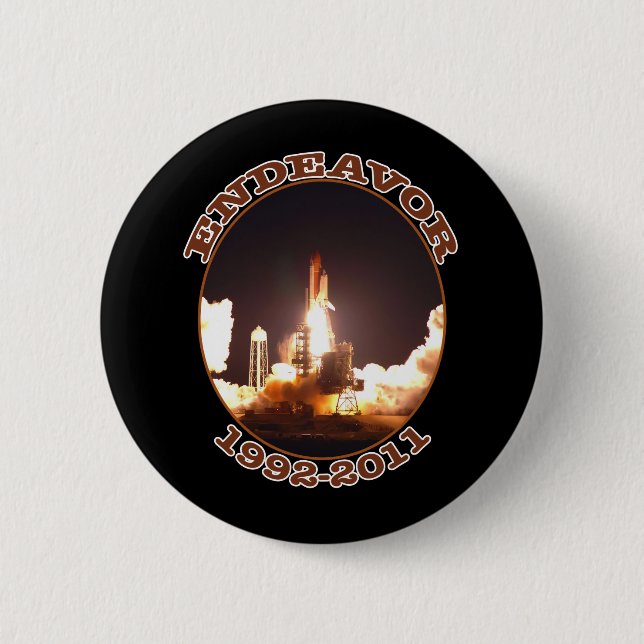 Space Shuttle Endeavour Final Launch 2 Inch Round Button (Front)