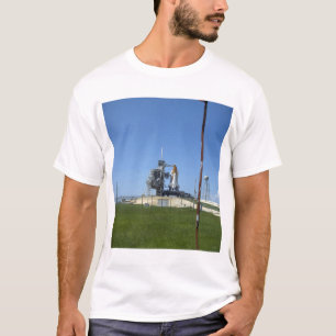 Space shuttle Endeavour is framed by a windsock T-Shirt