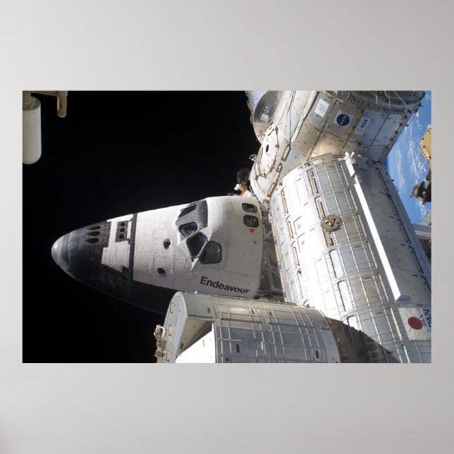 Space Shuttle Endeavour & ISS Poster (Front)