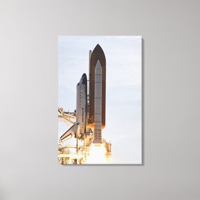 Space Shuttle Endeavour lifts off 2 Canvas Print (Front)