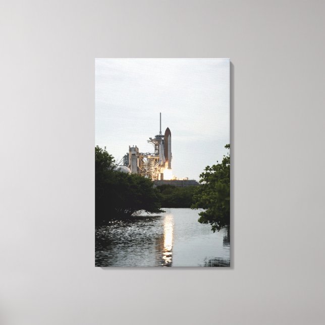 Space Shuttle Endeavour lifts off 2 Canvas Print (Front)