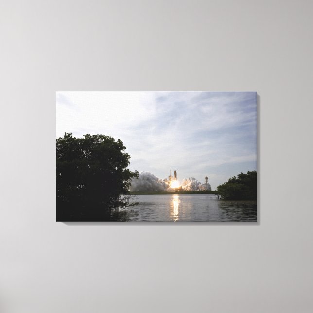 Space Shuttle Endeavour lifts off 3 Canvas Print (Front)