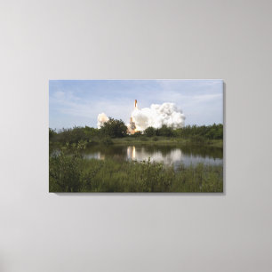 Space Shuttle Endeavour lifts off 6 Canvas Print