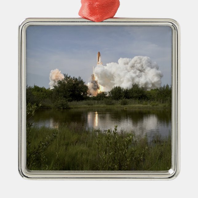 Space Shuttle Endeavour lifts off 6 Metal Ornament (Front)