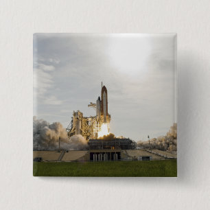 Space Shuttle Endeavour lifts off 8 2 Inch Square Button