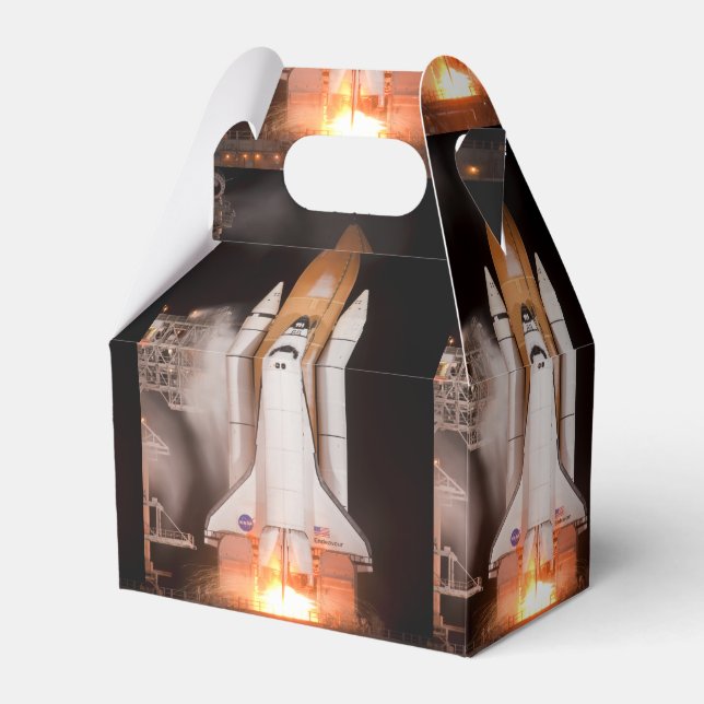 Space Shuttle Endeavour Lifts Off Favor Box (Front Side)