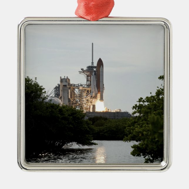 Space Shuttle Endeavour lifts off Metal Ornament (Front)