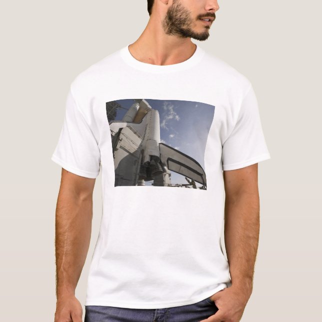 Space Shuttle Endeavour on the launch pad 6 T-Shirt (Front)