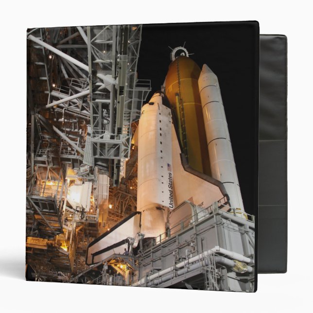 Space Shuttle Endeavour on the launch pad Binder (Front/Inside)