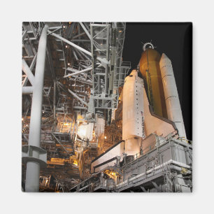 Space Shuttle Endeavour on the launch pad Magnet
