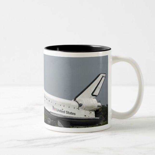 Space Shuttle Endeavour touches down Two-Tone Coffee Mug (Right)