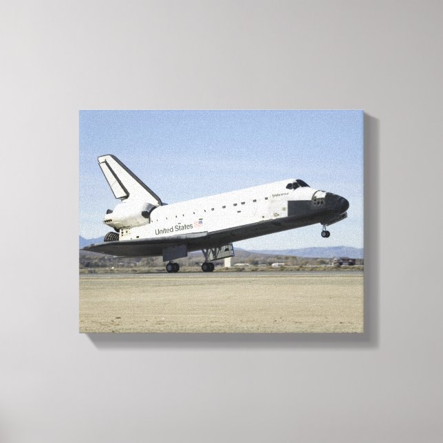 Space Shuttle Endeavour's main landing gear Canvas Print (Front)