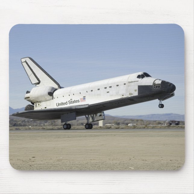 Space Shuttle Endeavour's main landing gear Mouse Pad (Front)