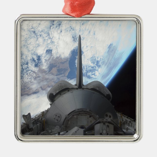 Space Shuttle Endeavour's payload bay 3 Metal Ornament (Front)