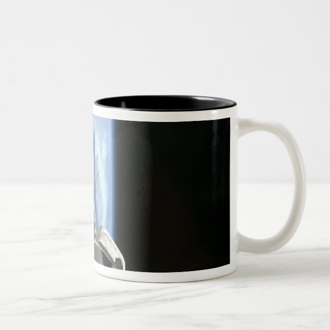 Space Shuttle Endeavour's payload bay Two-Tone Coffee Mug (Right)