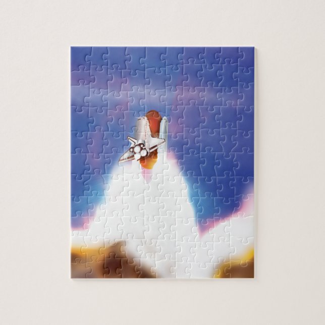 Space Shuttle Launch Illustration Jigsaw Puzzle (Vertical)