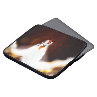 Space Shuttle Launch Illustration Laptop Sleeve