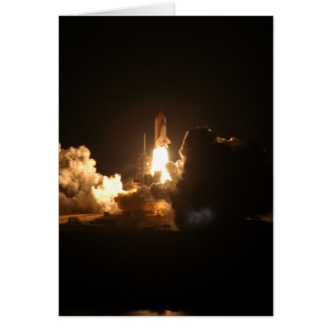 Space Shuttle Night Launch Poster (Front)