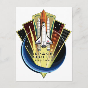 Space Shuttle Program Commemorative Patch Postcard