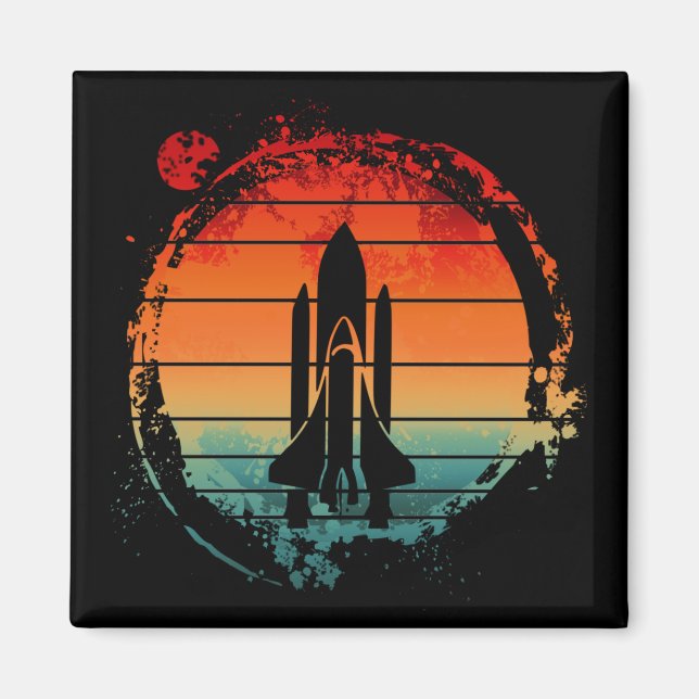 SPACE SHUTTLE VINTAGE MAGNET (Front)