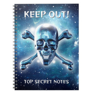 Space skull. Customized Notebook
