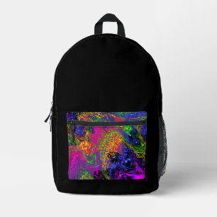 Space Sky Under The Water Printed Backpack