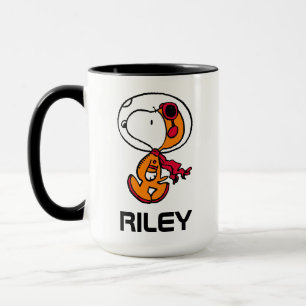 SPACE   Snoopy Astronaut   Add Your Name Mug