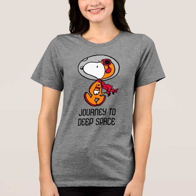 SPACE | Snoopy Astronaut Tri-Blend Shirt (Front)