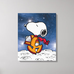 SPACE   Snoopy Canvas Print