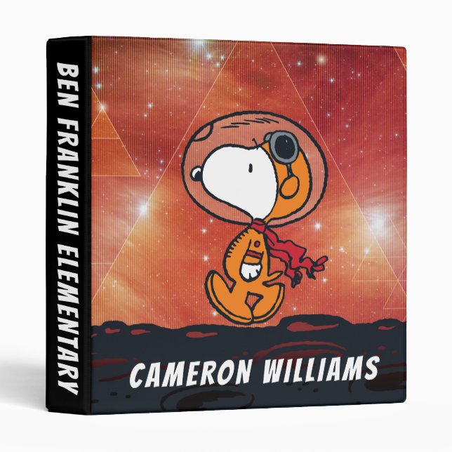 SPACE | Snoopy Geometric Moon Walk Binder (Front/Spine)