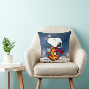 SPACE   Snoopy Throw Pillow