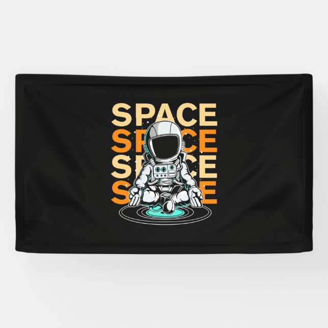 Space Space Astronaut Banner (Horizontal)