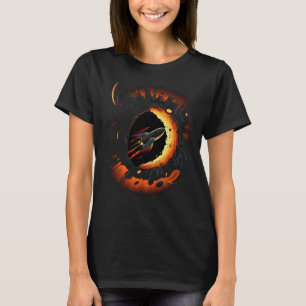 Space Spaceship Black Hole Rocket Astronomy Astron T-Shirt