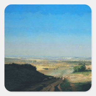 Space Square Sticker