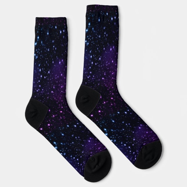 Space Stars Galaxy Nebula Sustainable Socks  (Right)