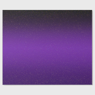 Space Stars Purple Centre Celestial Wrapping Paper