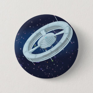 Space Station 2 Inch Round Button