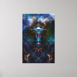 Space Station Ansarious Canvas Print