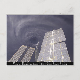 Space Station Hurricane Postcard