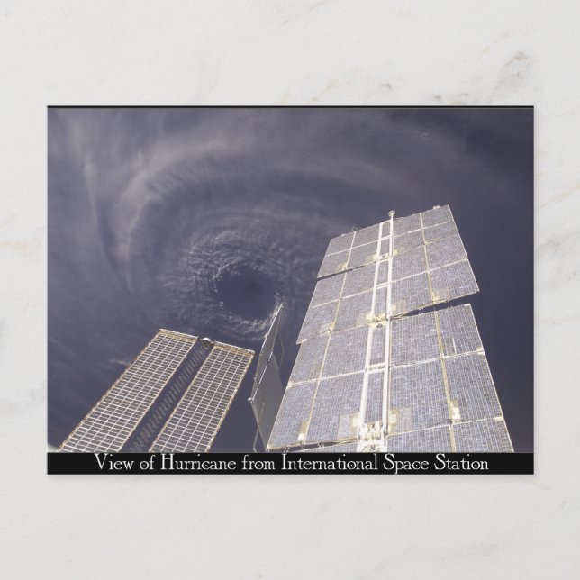 Space Station Hurricane Postcard (Front)
