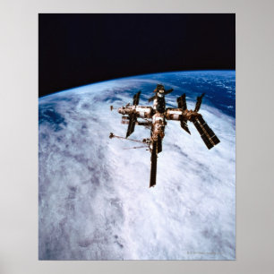 Space Station in Orbit 11 Poster