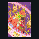 Space stations and retro-futuristic life in space. poster<br><div class="desc">This artwork captures a slice of everyday life in a futuristic world, woven from geometric shapes and vibrant colors. A bustling space station, strangely shaped structures, flying objects floating in space, and the unique inhabitants who live there—each view offers a new discovery and stimulates the imagination. Why not add a...</div>