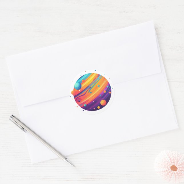 Space Sticker Design, Space Lovers Stickers (Envelope)
